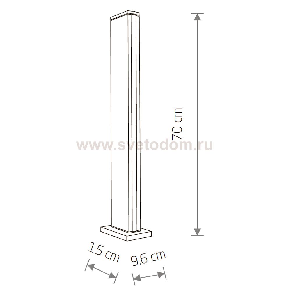 Уличный светильник Nowodvorski Slit Led Black (Cерия Slit Led, Цвет Черный) арт. 11376