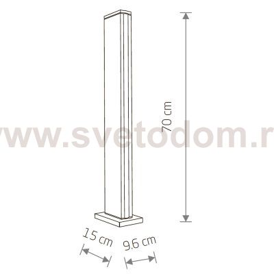 Уличный светильник Nowodvorski Slit Led Black (Cерия Slit Led, Цвет Черный) арт. 11376