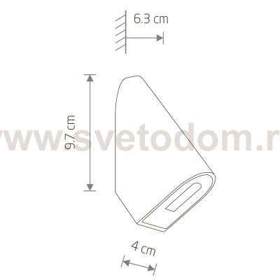 Уличный настенный светильник Nowodvorski Cline Led Black (Cерия Cline Led, Цвет Черный) арт. 11377