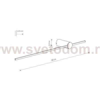 Настенный светильник Nowodvorski Saber Led Silk Olive M (Cерия Saber Led Silk Olive M, Цвет Шелковый оливковый) арт. 11378
