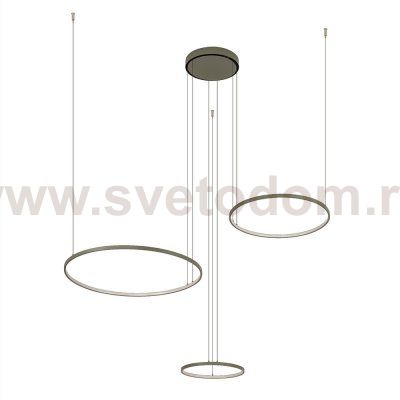 Подвесная люстра Nowodvorski Circolo Led M Silk Oliv E (Cерия Circolo Led M, Цвет Шелковый оливковый) арт. 11398