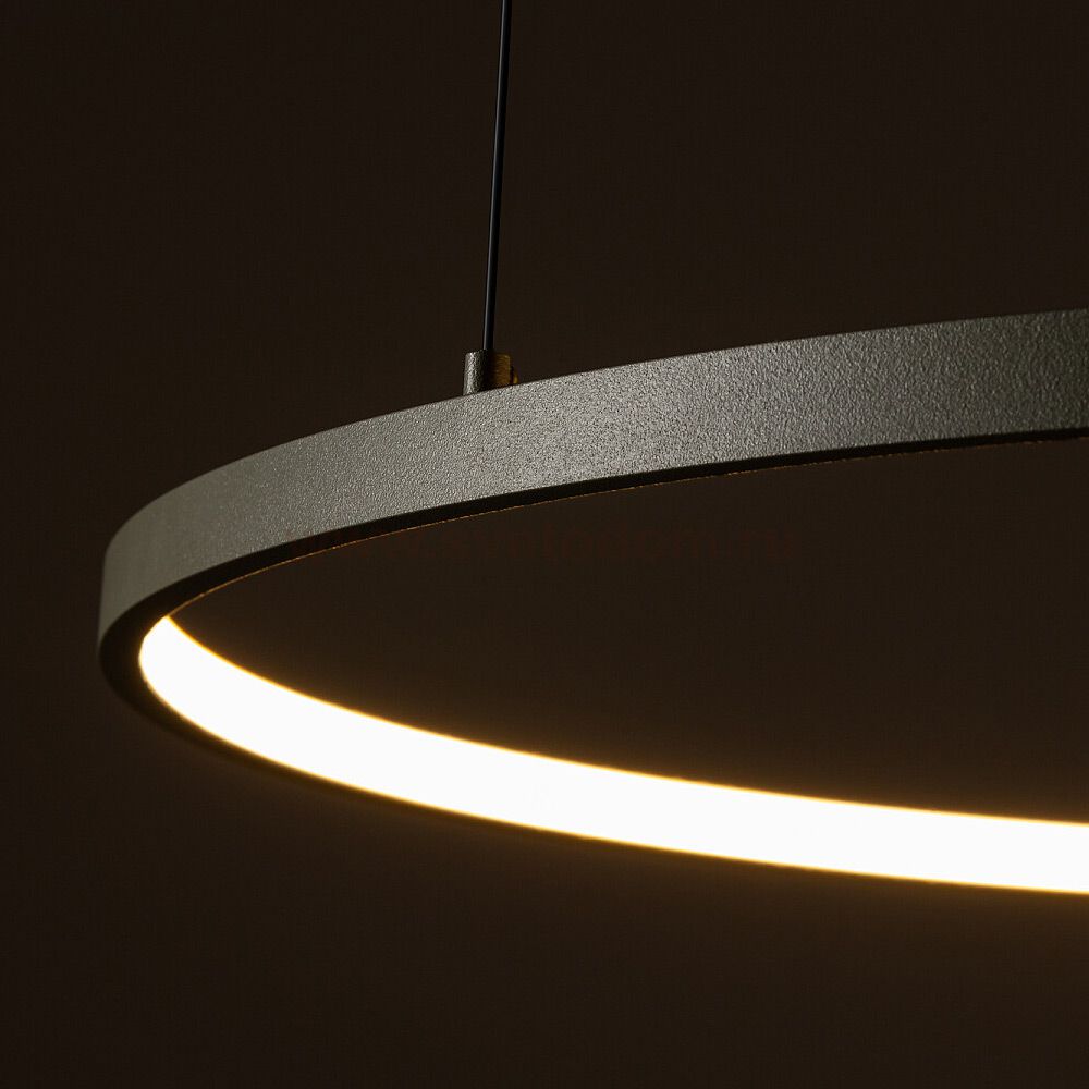 Подвесная люстра Nowodvorski Circolo Led M Silk Oliv E (Cерия Circolo Led M, Цвет Шелковый оливковый) арт. 11403