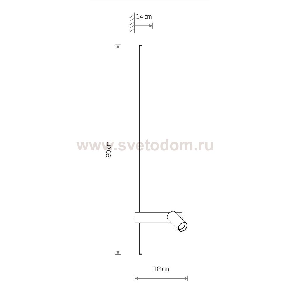 Настенный светильник Nowodvorski Easy Led Left Black (Cерия Easy Led Left, Цвет Черный) арт. 11425