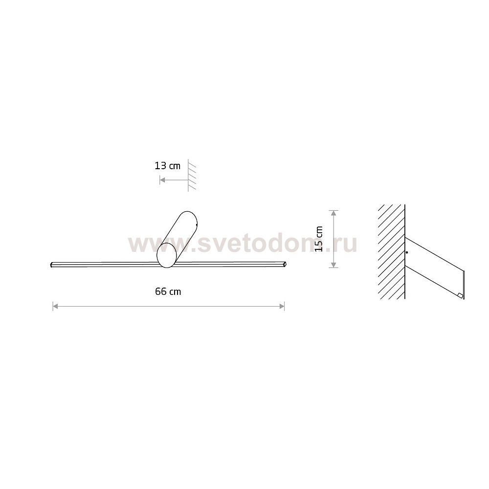 Подсветка для картин Nowodvorski Slash Led Black (Cерия Slash Led, Цвет Черный) арт. 11431