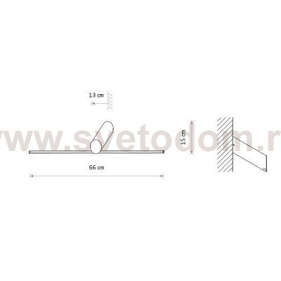 Подсветка для картин Nowodvorski Slash Led Black (Cерия Slash Led, Цвет Черный) арт. 11431
