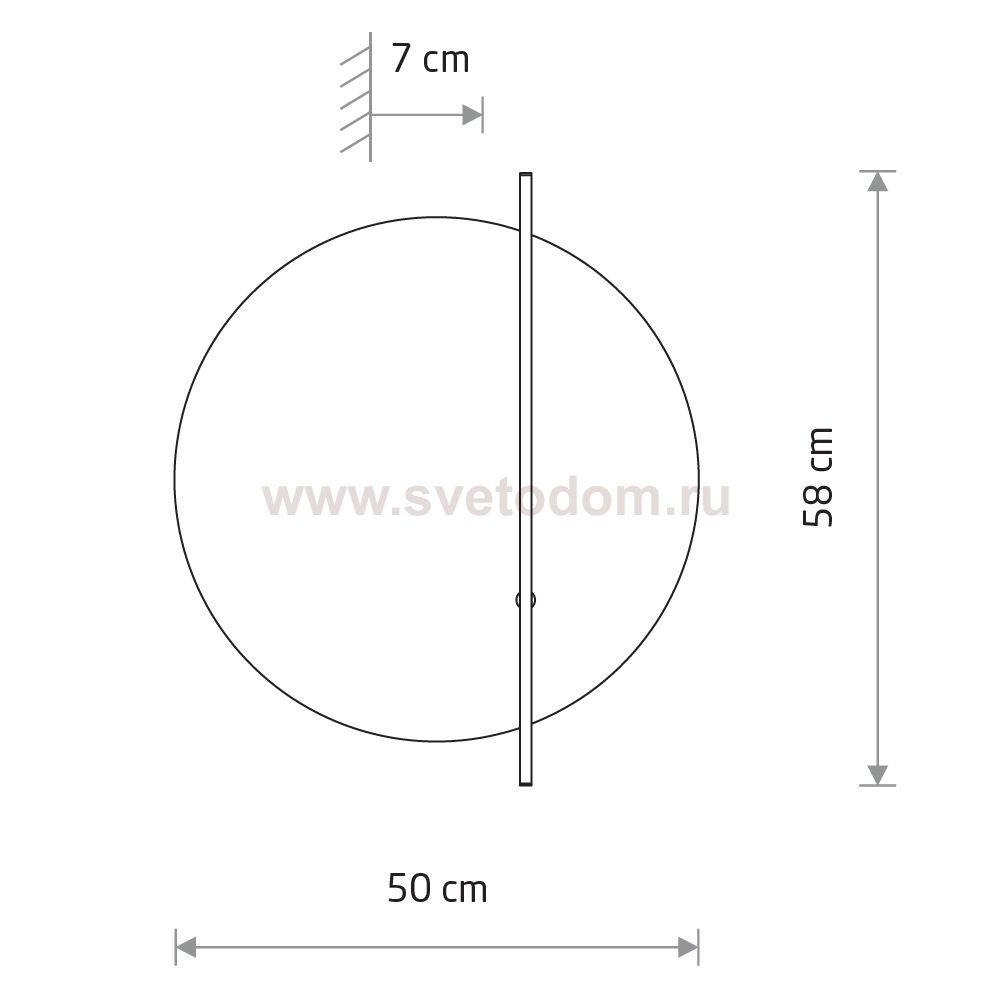 Настенный светильник Nowodvorski Sunrise Led D Dark Wood/Black (Cерия Sunrise Led D, Цвет Темное дерево/Черный) арт. 11432