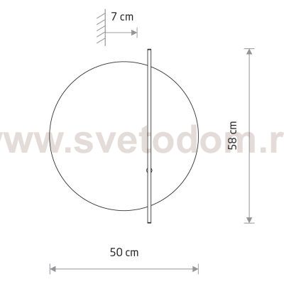 Настенный светильник Nowodvorski Sunrise Led D Dark Wood/Black (Cерия Sunrise Led D, Цвет Темное дерево/Черный) арт. 11432