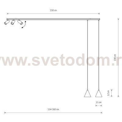 Накладной светильник спот Nowodvorski Fourty Surface V Silk Gray (Cерия Fourty Surface V, Цвет Шелковый серый) арт. 11451