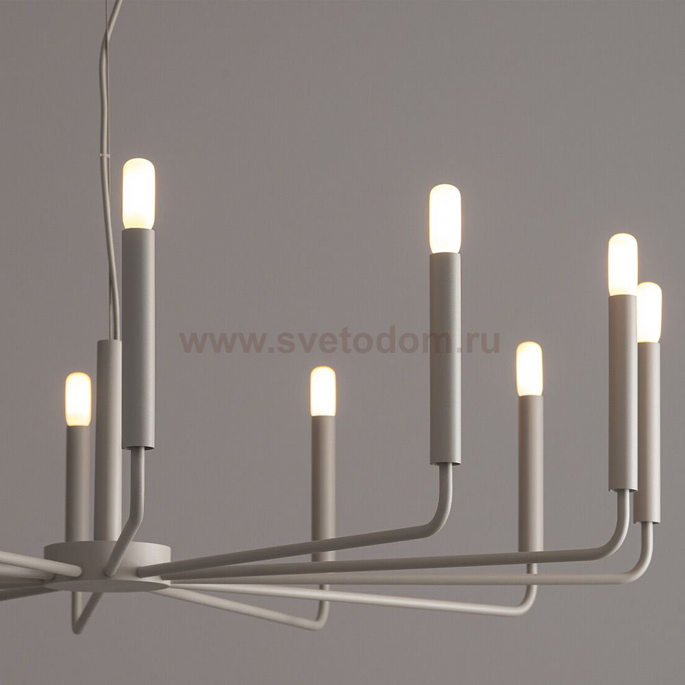 Подвесная люстра Nowodvorski Orto XII B Silk Gray (Cерия Orto XII B, Цвет Шелковый серый) арт. 11465