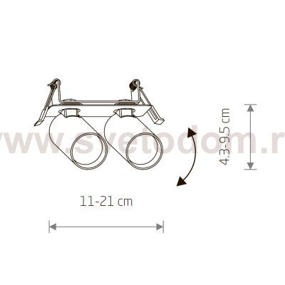 Спот Nowodvorski Fourty Surface Umbra Gray (Cерия Fourty Surface, Цвет Темно-серый) арт. 11473