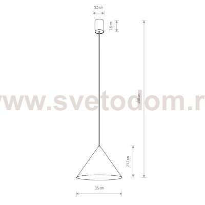 Подвесной светильник Nowodvorski Zenith M Terracotta (Cерия Zenith M, Цвет Терракот) арт. 11486