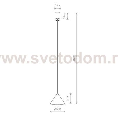 Подвесной светильник Nowodvorski Zenith S Umbra Blue (Cерия Zenith S, Цвет Темно-синий) арт. 11491