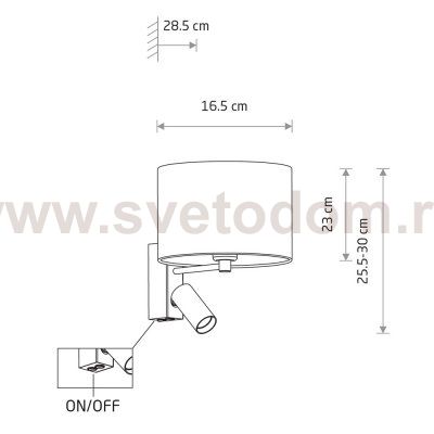 Бра Nowodvorski Lusso White (Cерия Lusso, Цвет Белый) арт. 11520