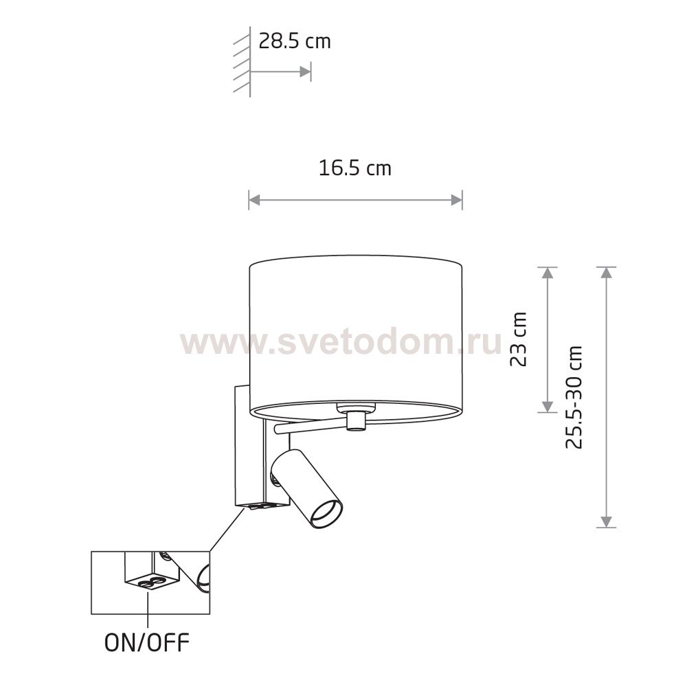 Бра Nowodvorski Lusso Black (Cерия Lusso, Цвет Черный) арт. 11521