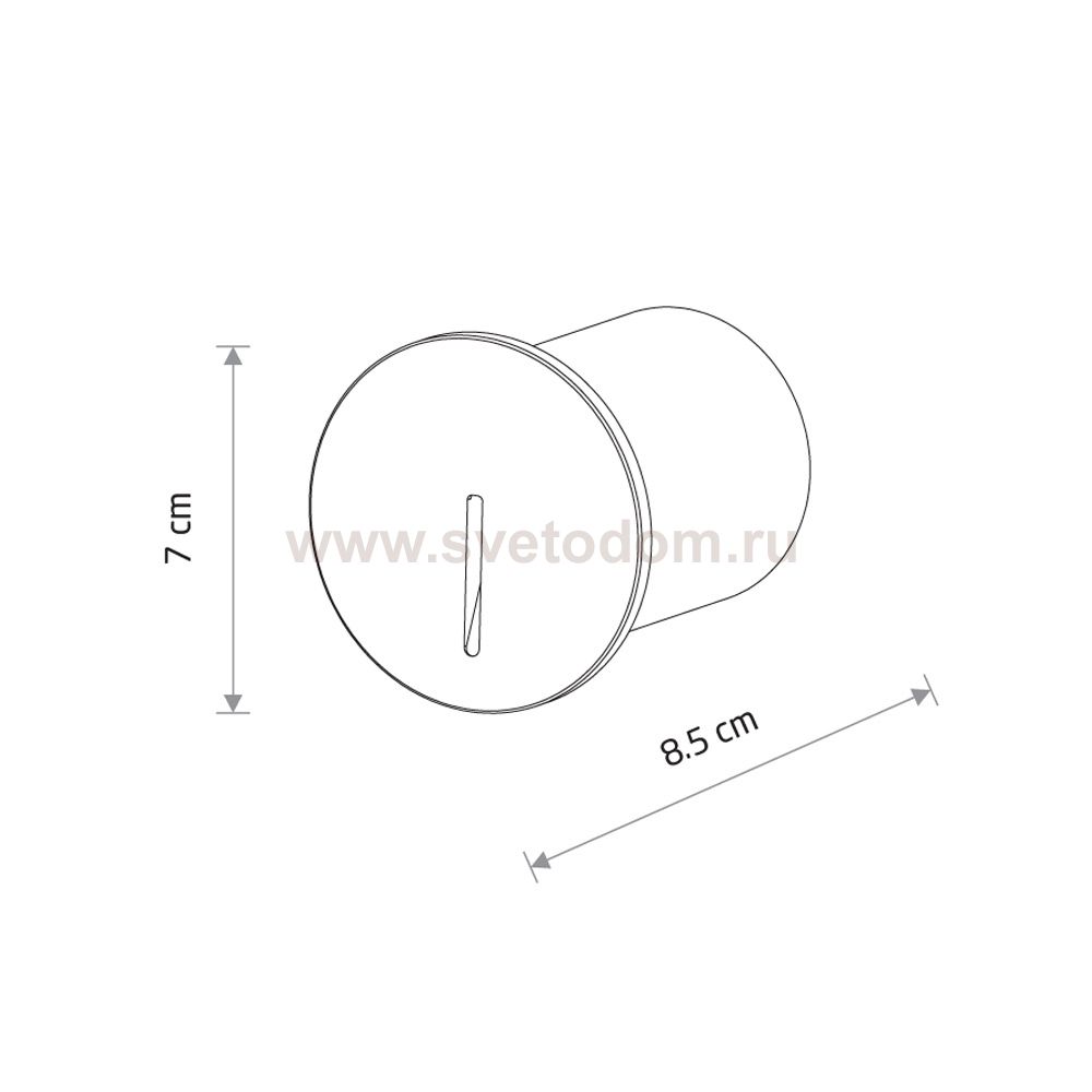 Встраиваемый светильник Nowodvorski Abby Led Black (Cерия Abby Led, Цвет Черный) арт. 11528