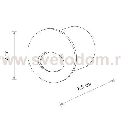 Встраиваемый светильник Nowodvorski Ava Led Black (Cерия Ava Led, Цвет Черный) арт. 11530