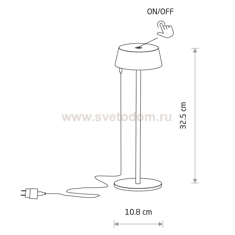 Настольная лампа Nowodvorski Amy Led Green (Cерия Amy Led, Цвет Зеленый) арт. 11535
