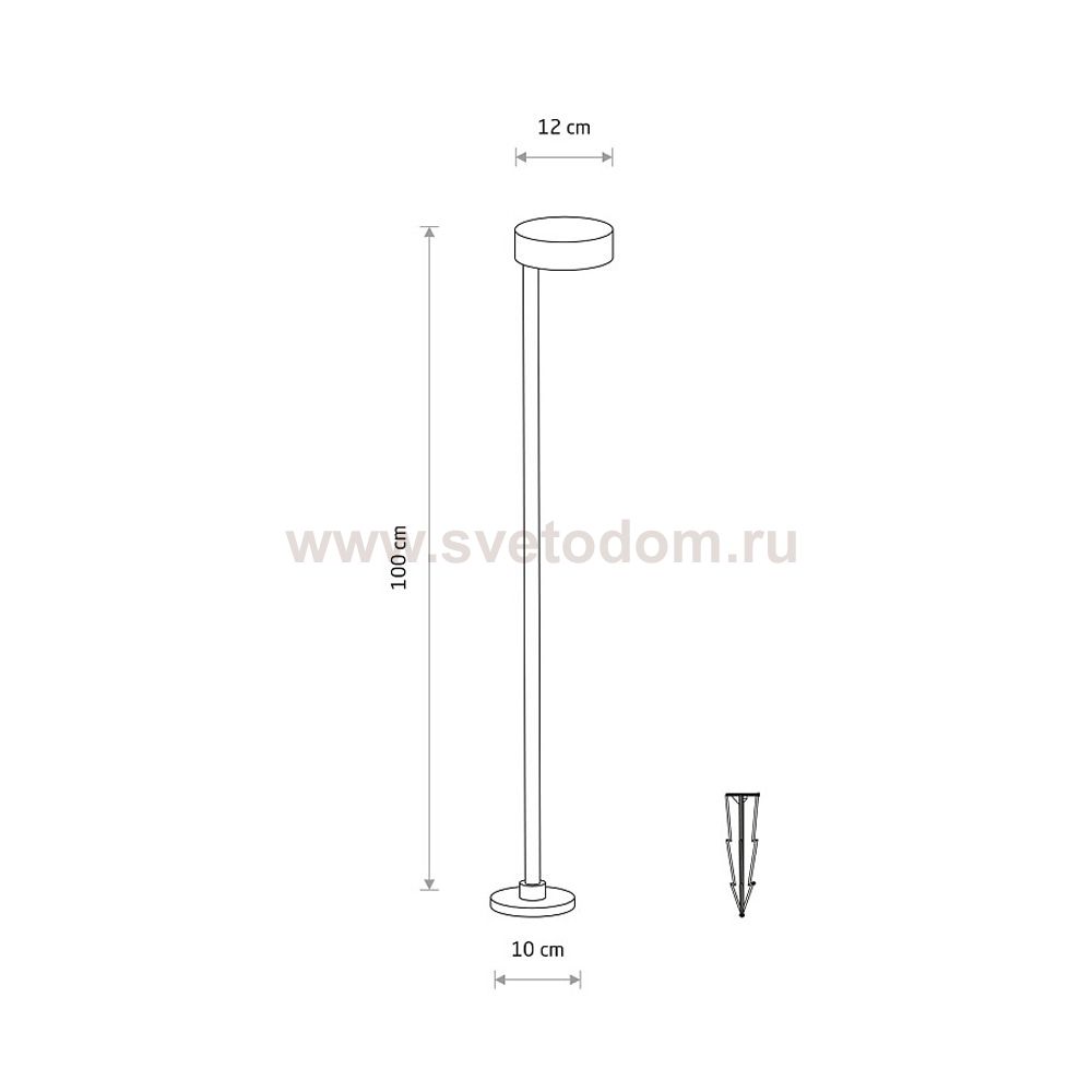 Уличный светильник Nowodvorski Ruby Led Black (Cерия Ruby Led, Цвет Черный) арт. 11542