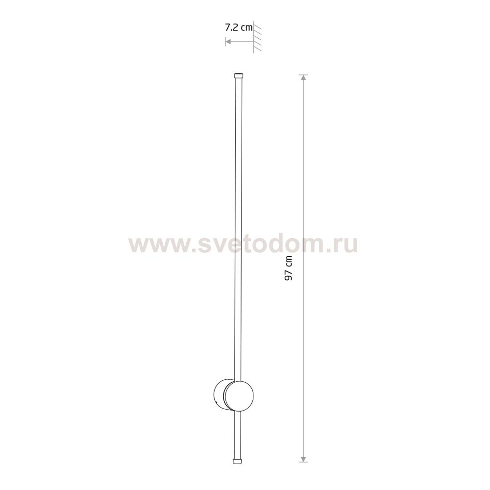 Уличный настенный светильник Nowodvorski Orla Led M Black (Cерия Orla Led M, Цвет Черный) арт. 11550
