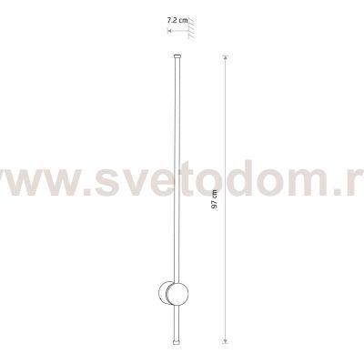 Уличный настенный светильник Nowodvorski Orla Led M Sand (Cерия Orla Led M, Цвет Песочный) арт. 11552