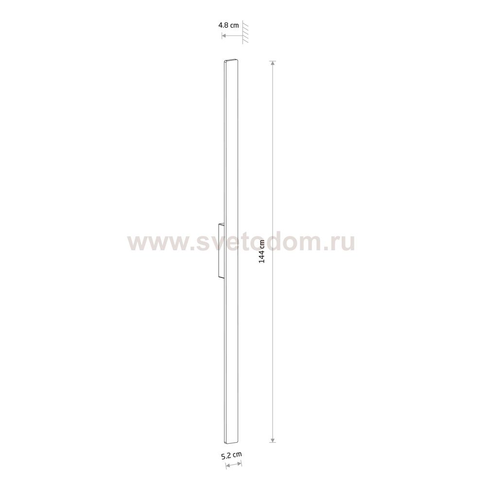 Уличный настенный светильник Nowodvorski Demi Led L Sand (Cерия Demi Led L, Цвет Песочный) арт. 11560