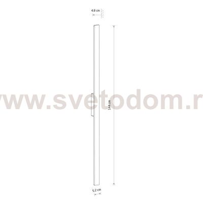 Уличный настенный светильник Nowodvorski Demi Led L Brick red (Cерия Demi Led L, Цвет Кирпично-красный) арт. 11561