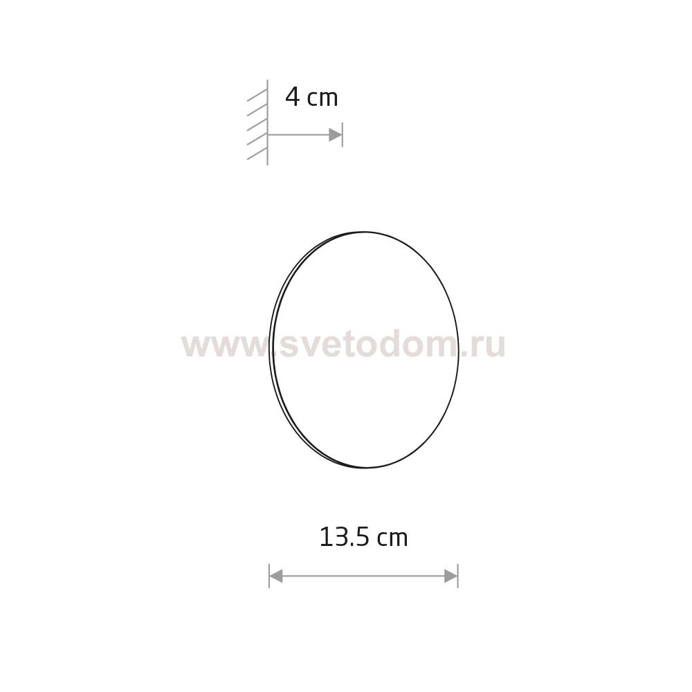 Уличный настенный светильник Nowodvorski Aria Led S Brick red (Cерия Aria Led S, Цвет Кирпично-красный) арт. 11564