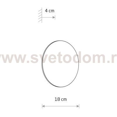 Уличный настенный светильник Nowodvorski Aria Led M Black (Cерия Aria Led M, Цвет Черный) арт. 11565