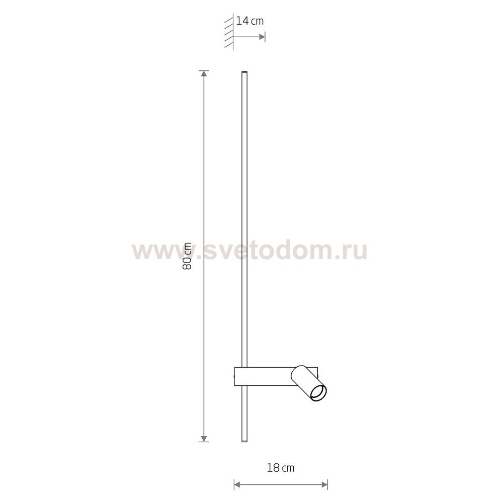 Настенный светильник Nowodvorski Easy Led Left White (Cерия Easy Led Left, Цвет Белый) арт. 11578