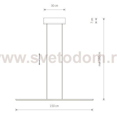 Подвесная люстра Nowodvorski Bar Led M White (Cерия Bar Led M, Цвет Белый) арт. 11581