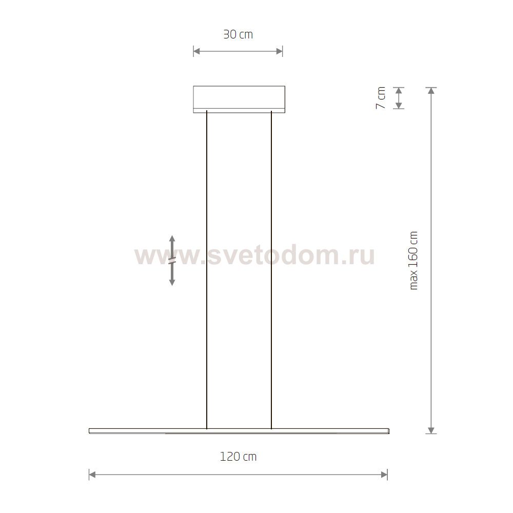 Подвесная люстра Nowodvorski Bar Led S White (Cерия Bar Led S, Цвет Белый) арт. 11583