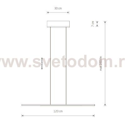 Подвесная люстра Nowodvorski Bar Led S White (Cерия Bar Led S, Цвет Белый) арт. 11583