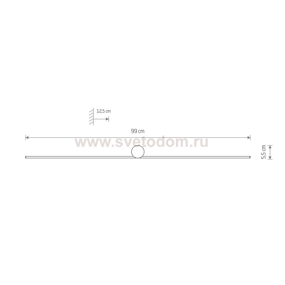 Настенный светильник Nowodvorski Spin Led M White (Cерия Spin Led M, Цвет Белый) арт. 11586