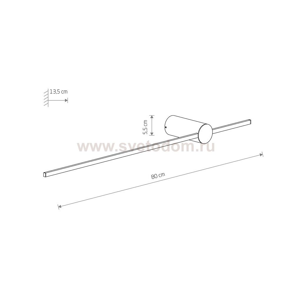 Настенный светильник Nowodvorski Saber Led Silk Olive M White (Cерия Saber Led Silk Olive M, Цвет Белый) арт. 11592