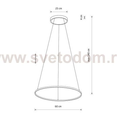 Подвесная люстра Nowodvorski Circolo Led M White (Cерия Circolo Led M, Цвет Белый) арт. 11604
