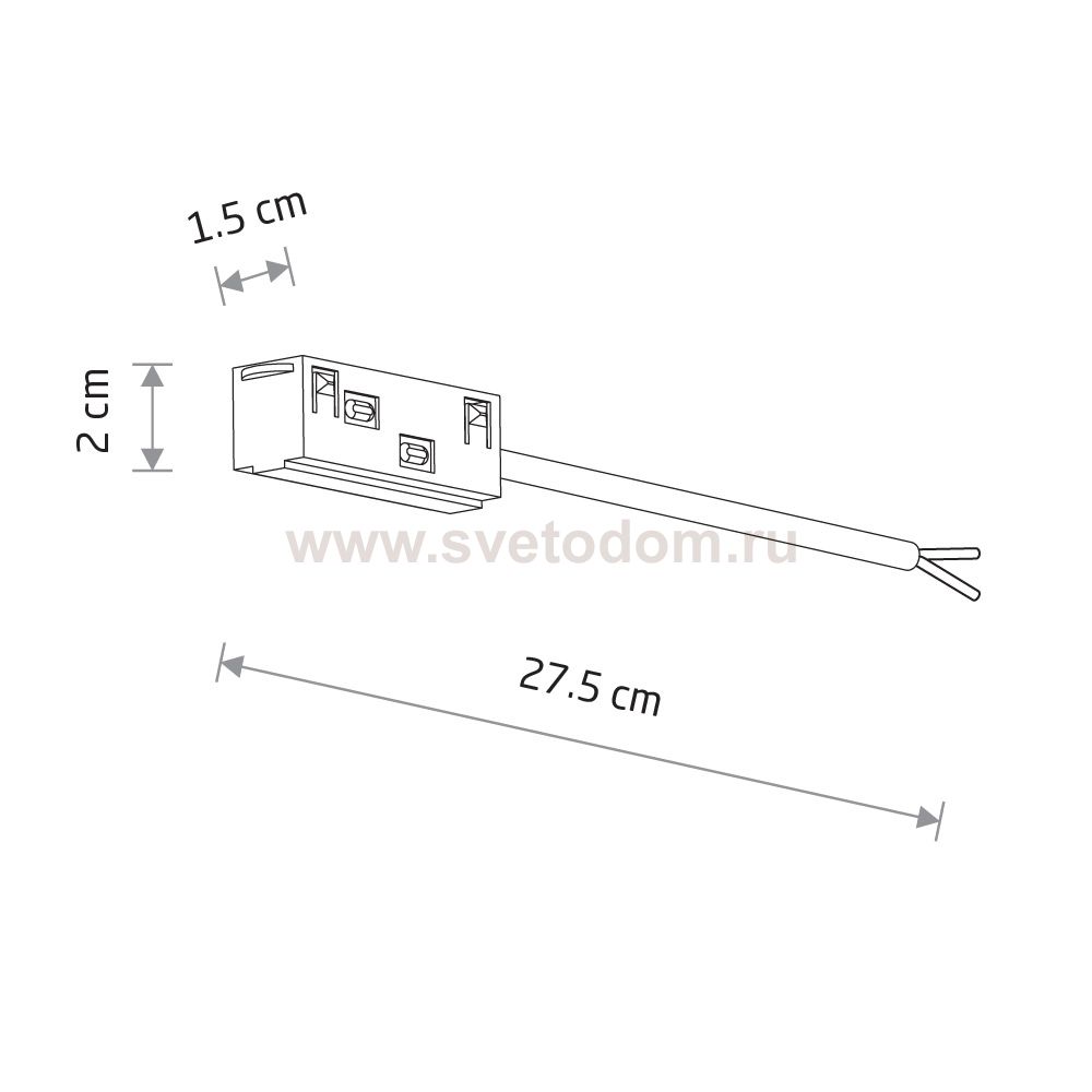 Источник питания для магнитных систем трекового освещения Lvm White (Cерия Lvm, Цвет Белый) арт. 11621