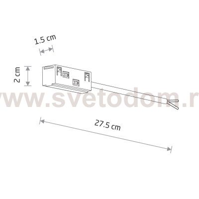 Источник питания для магнитных систем трекового освещения Lvm White (Cерия Lvm, Цвет Белый) арт. 11621