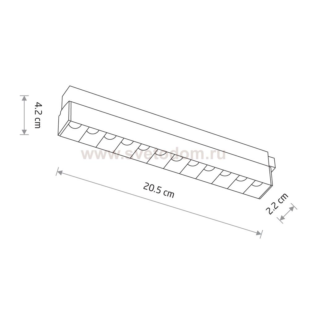 Трековый магнитный светильник Nowodvorski Focus Led White (Cерия Focus Led, Цвет Белый) арт. 11633