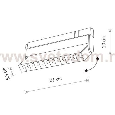 Трековый магнитный светильник Nowodvorski Focus Led White (Cерия Focus Led, Цвет Белый) арт. 11635
