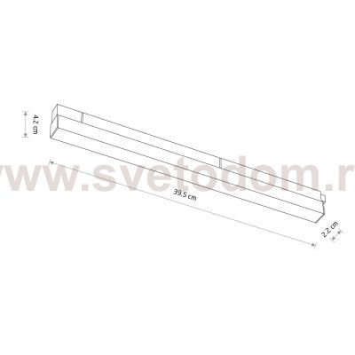 Трековый магнитный светильник Nowodvorski Lvm Line White (Cерия Lvm Line, Цвет Белый) арт. 11637