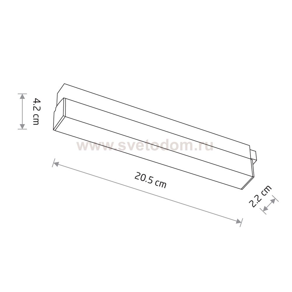 Трековый магнитный светильник Nowodvorski Lvm Line White (Cерия Lvm Line, Цвет Белый) арт. 11639