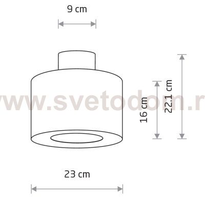 Потолочный cветильник Nowodvorski Santana S Cream (Cерия Santana S, Цвет Кремовый) арт. 11650
