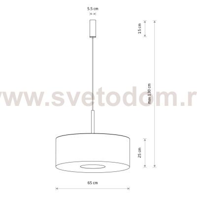 Подвесная люстра Nowodvorski Santana L Black (Cерия Santana L, Цвет Черный) арт. 11660