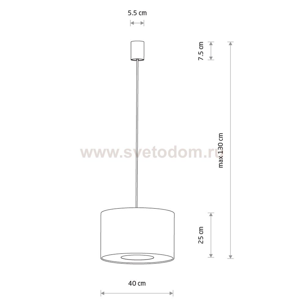 Подвесная люстра Nowodvorski Lago S Gray (Cерия Lago S, Цвет Серый) арт. 11673