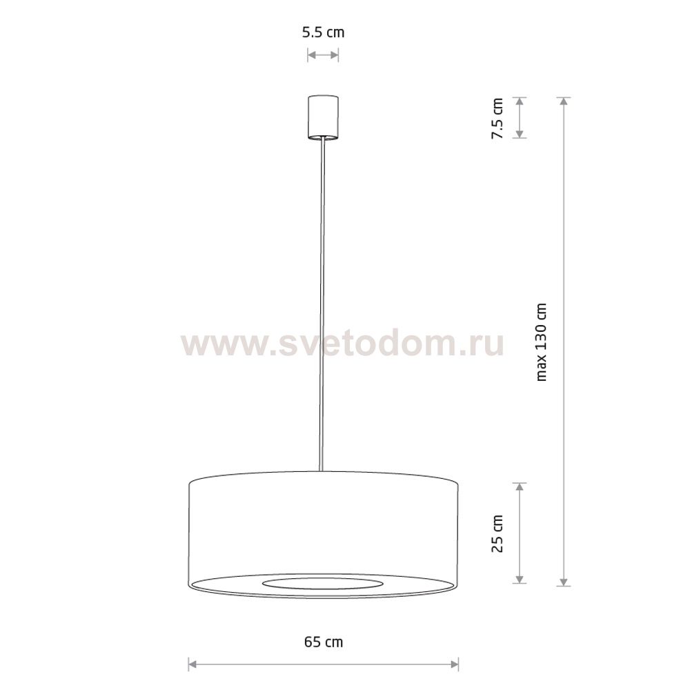 Подвесная люстра Nowodvorski Lago L Gray (Cерия Lago L, Цвет Серый) арт. 11675