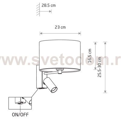 Бра Nowodvorski Lago A Gray (Cерия Lago A, Цвет Серый) арт. 11677