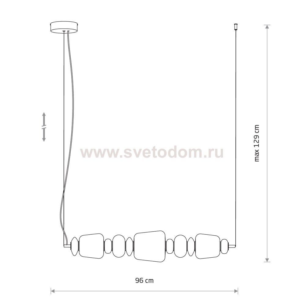 Подвесной светильник Nowodvorski Ceramic Led Gray/Brown/White (Cерия Ceramic Led, Цвет Серый/Коричневый/Белый) арт. 11699