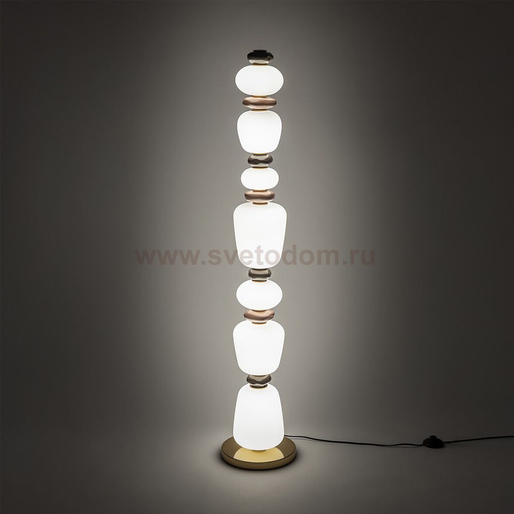 Торшер Nowodvorski Ceramic Led Gray/Brown/White (Cерия Ceramic Led, Цвет Серый/Коричневый/Белый) арт. 11704