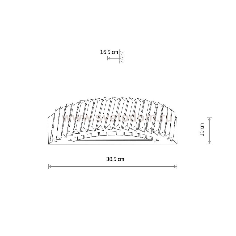 Настенный светильник Nowodvorski Luxora Led Transparent (Cерия Luxora Led, Цвет Прозрачный) арт. 11710