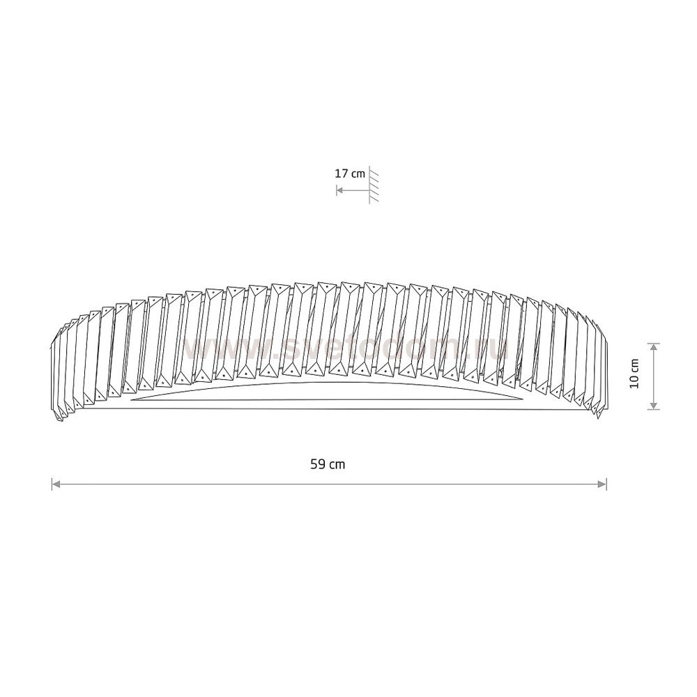 Настенный светильник Nowodvorski Luxora Led Transparent (Cерия Luxora Led, Цвет Прозрачный) арт. 11711